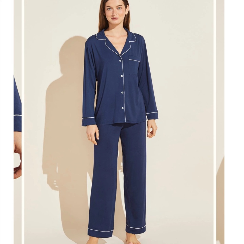 Eberjey Giselle PJ set in navy (Medium)